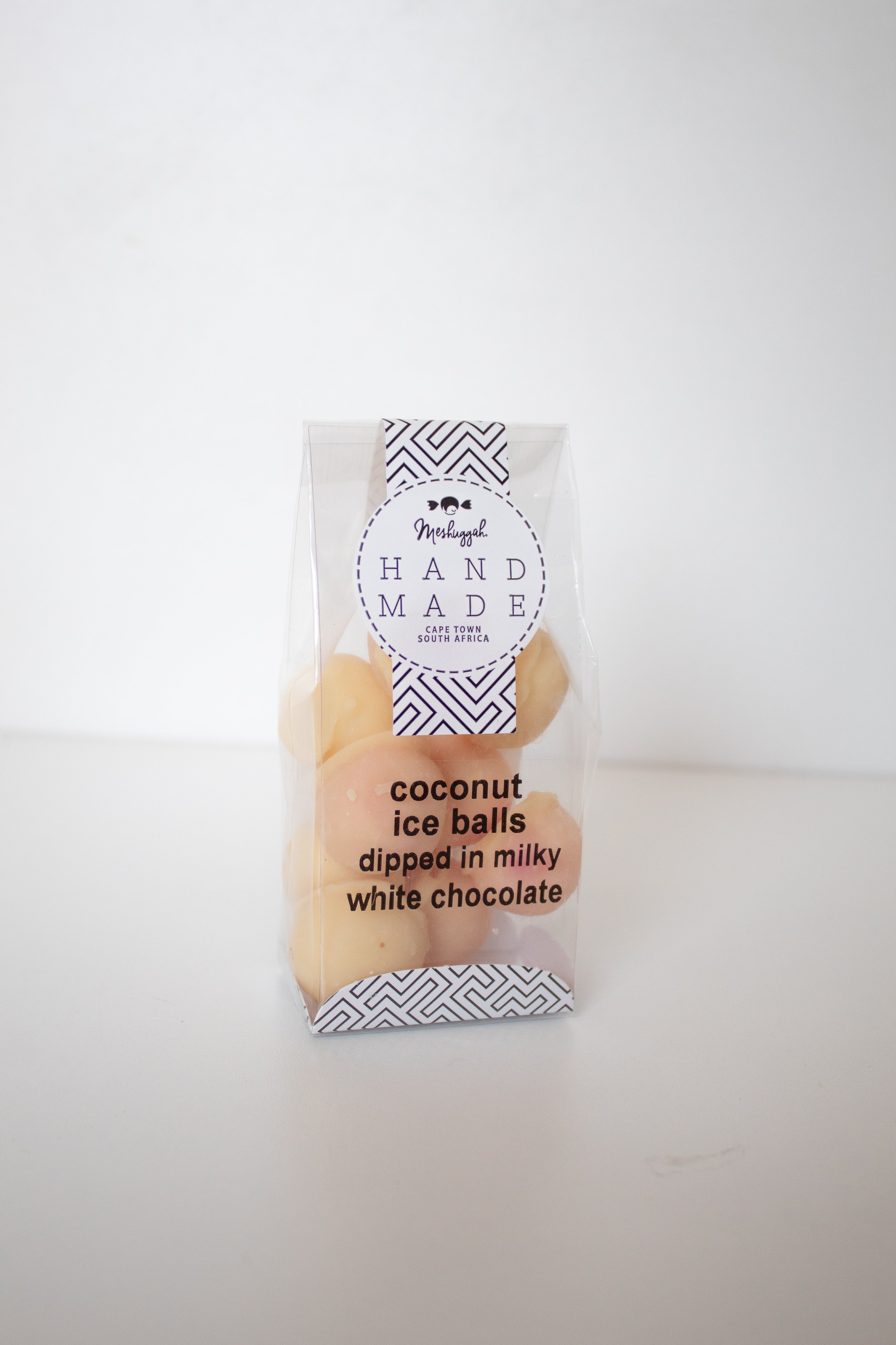 Coconut Ice Balls Dipped in Milky White Chocolate 100g
