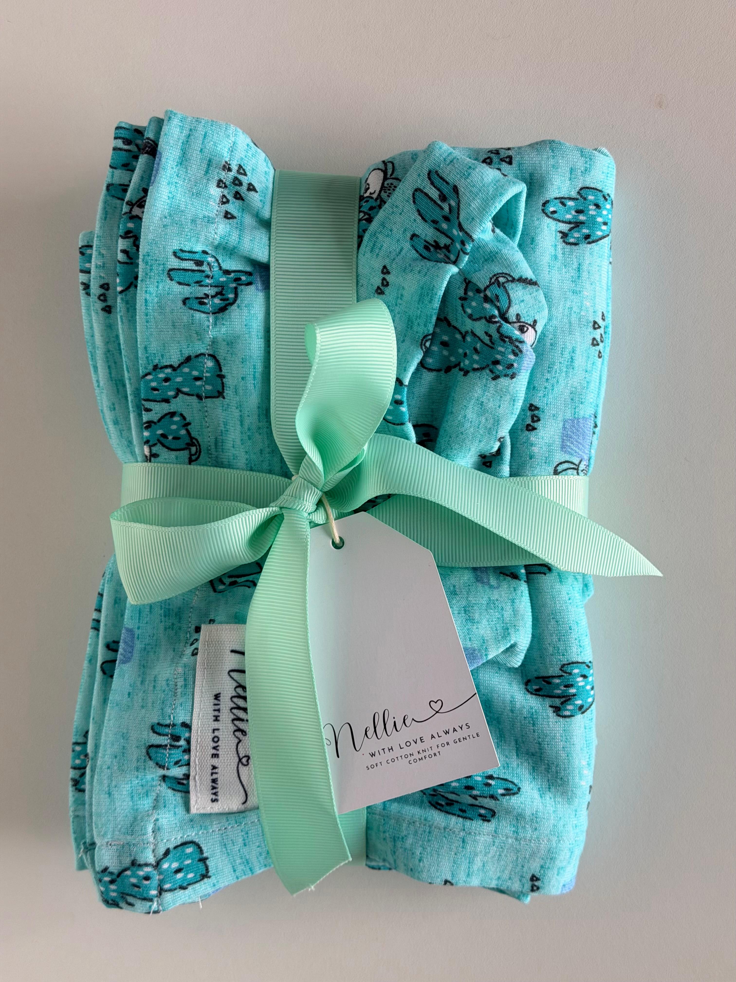 Cotton Baby Blanket Blue