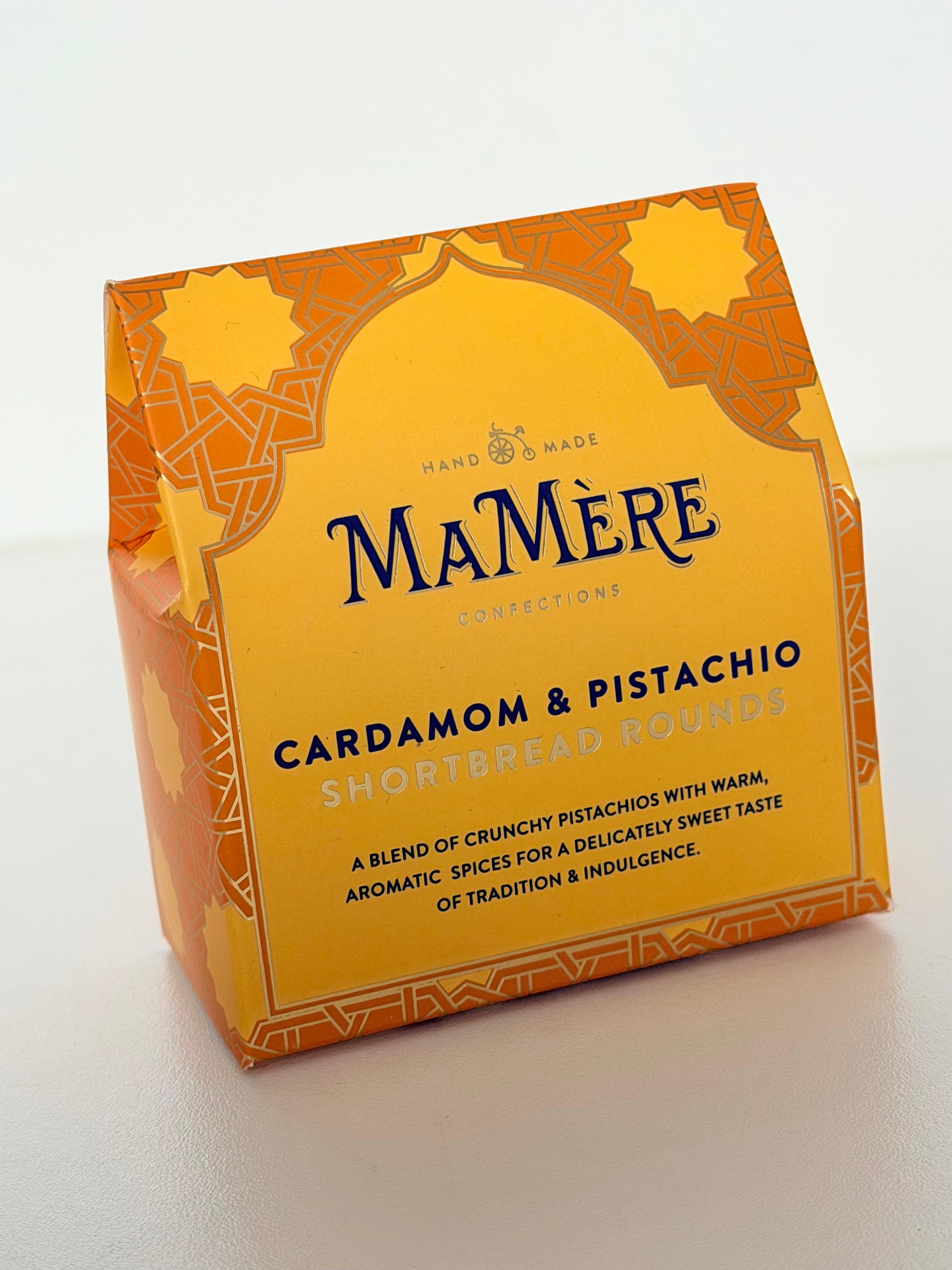 Cardamom & Pistachio shortbread rounds mini giftbox - 48g