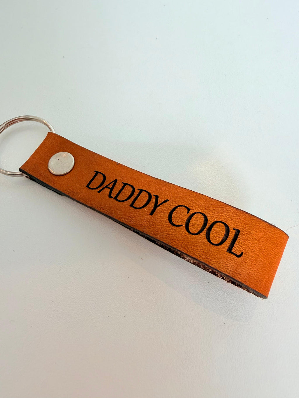 Dad Leather Keyring