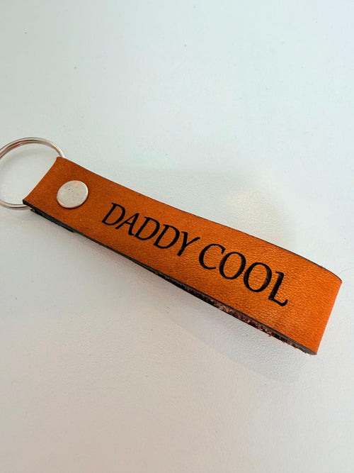 Dad Leather Keyring