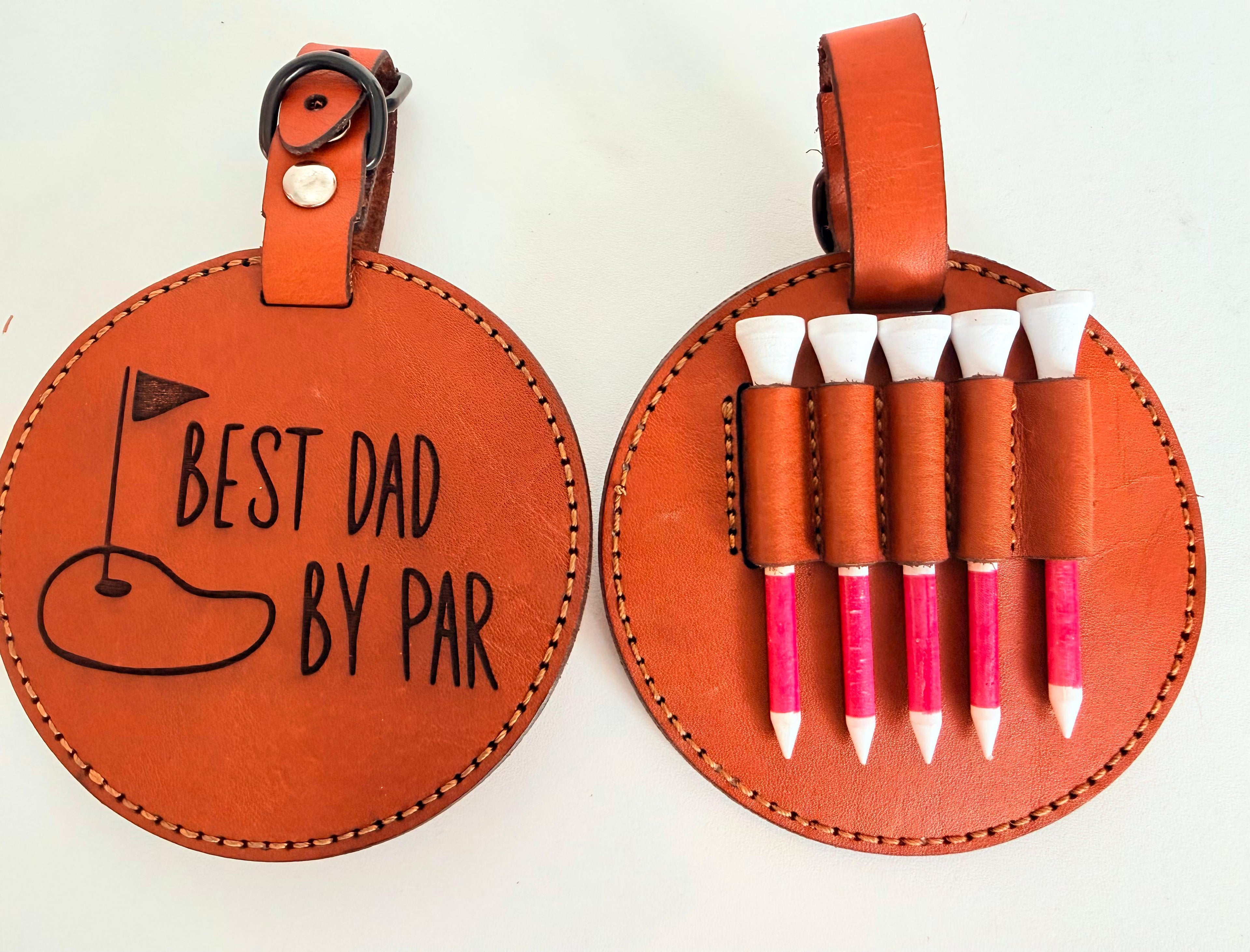 Best Dad by Par - Golf Tee holder