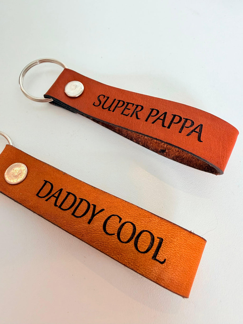 Dad Leather Keyring